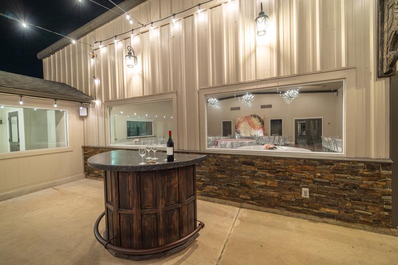 Mini bar inside the venue